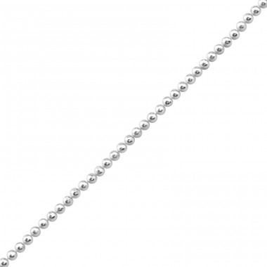 41 cm Diamond Cut Ball - 925 Sterling Silver Silver Chains A4S23886
