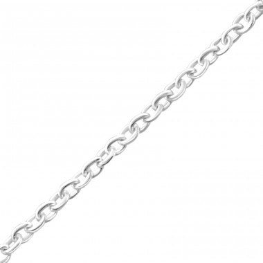 46 cm Cable - 925 Sterling Silver Silver Chains A4S23894