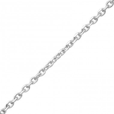 41 cm Diamond Cut Cable - 925 Sterling Silver Silver Chains A4S35146