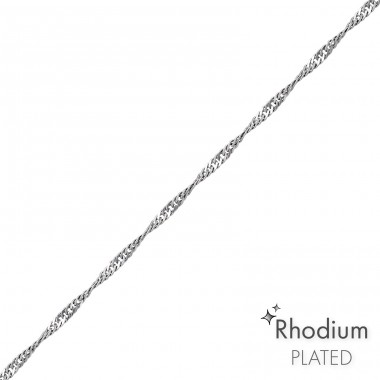 45cm Singapore Chain - 925 Sterling Silver Silver chains A4S42175