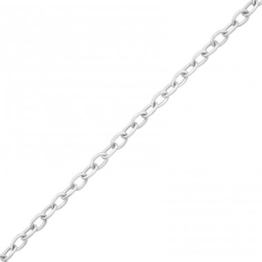 Silver Necklace 39cm Cable Chain - 925 Sterling Silver Silver Chains A4S46093