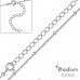 Kábeles ródiumozott lánc 45 cm - 925 Ezüst Láncok A4S48613