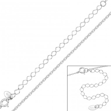 Retiazka 49 cm - Šperkové Striebro 925 Strieborné Retiazky A4S48675