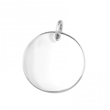 Kreis Unbeschichtet Gravierbare  - 925Er Silber Gravierbare Anhänger A4S46774