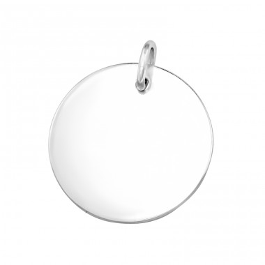Kreis Unbeschichtet Gravierbare  - 925Er Silber Gravierbare Anhänger A4S46775
