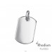 Négyzet Ezüst medál - 925 Ezüst Engravable Pendants A4S46778
