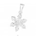 Snowflake - 925 Sterling Silver Pendants with Zirconia stones A4S14629