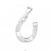Horseshoe - 925 Sterling Silver Pendants with Zirconia stones A4S18048