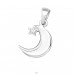 Crescent Moon - 925 Sterling Silver Pendants with Zirconia stones A4S19365