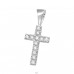 Cross - 925 Sterling Silver Pendants with Zirconia stones A4S19517