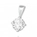 Round - 925 Sterling Silver Pendants with Zirconia stones A4S19827