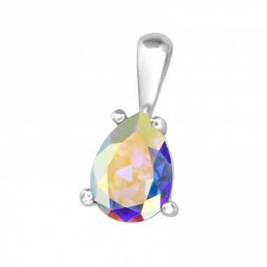 Teardrop - 925 Sterling Silver Pendants with Zirconia stones A4S35608