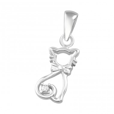 Pisica - Argint 925 Pandantive cu zirconiu A4S36854