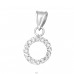 Circle - 925 Sterling Silver Pendants with Zirconia stones A4S38057