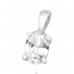 Oval cu zirconiu - Argint 925 Pandantive Cu Zirconiu A4S42179
