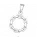 Circle - 925 Sterling Silver Pendants with Zirconia stones A4S44371