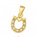 Horseshoe gold plated - 925 Sterling Silver Pendants With Zirconia Stones A4S44507