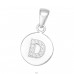 Pandantiv litera "D" cu pietre - Argint 925 Pandantive Cu Zirconiu A4S46502