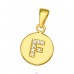 Letter F with Zirconia - 925 Sterling Silver Pendants With Zirconia Stones A4S46507