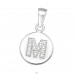 Pandantiv litera "M" cu pietre - Argint 925 Pandantive Cu Zirconiu A4S46520