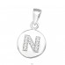 Pandantiv litera "N" cu pietre - Argint 925 Pandantive Cu Zirconiu A4S46522