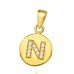Letter N with Zirconia - 925 Sterling Silver Pendants With Zirconia Stones A4S46523