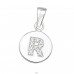 Pandantiv litera "R" cu pietre - Argint 925 Pandantive Cu Zirconiu A4S46530