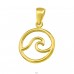 Golden Wave - 925 Sterling Silver Basic Pendants A4S42123