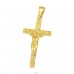 Golden Crucifix - 925 Sterling Silver Pendants Without Stones A4S42134