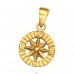 Compass gold plated - 925 Sterling Silver Pendants Without Stones A4S44342