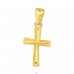 Cross gold plated - 925 Sterling Silver Pendants Without Stones A4S44350