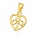 Golden Lucky Clower - 925 Sterling Silver Pendants Without Stones A4S44358