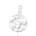 Anhänger "Welt" - Sterling Silber 925 Anhänger ohne Steine A4S44359