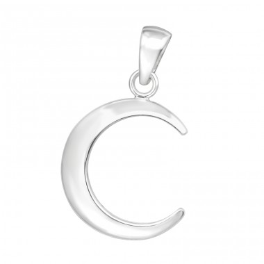 Crescent Moon - 925 Sterling Silver Pendants without stones A4S44375