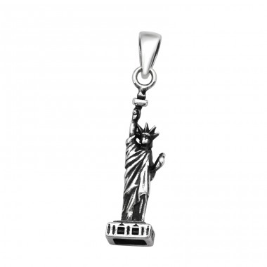 Statue Of Liberty New York - 925 Sterling Silver Pendants Without Stones A4S44393