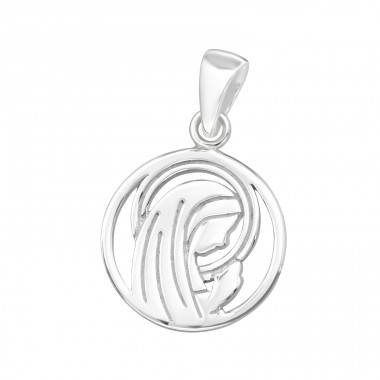 Hail Mary - 925 Sterling Silver Pendants Without Stones A4S44425