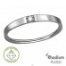 Rotund lat cu diamant - Argint 925 Inele Cu Diamante Create În Laborator A4S51341