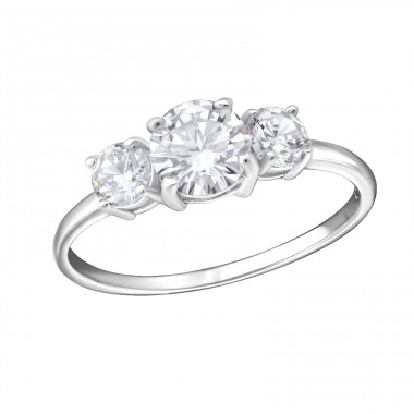 Round - 925 Sterling Silver Rings with stones A4S15441
