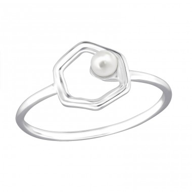 Hexagon - Argint 925 Inele cu pietre A4S30407