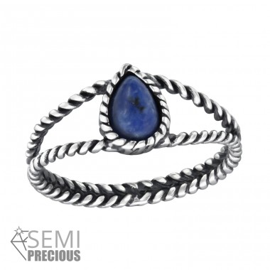 Twisted Band - Striebro 925 prstene s kameňmi A4S30663