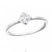 Square - 925 Sterling Silver Rings with Zirconia stones A4S31089