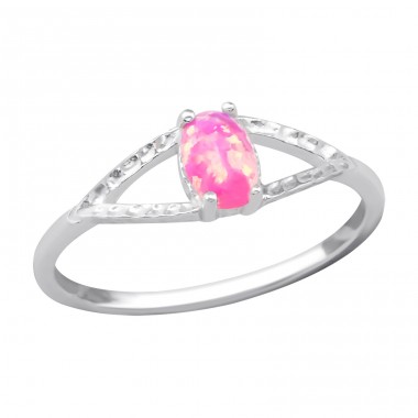 Oválny "Bubble Gem" Opál - Šperkové Striebro 925 Prstene S Opálom A4S31153