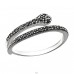 Schlange - 925er Silber Ringe mit Steinen A4S31376