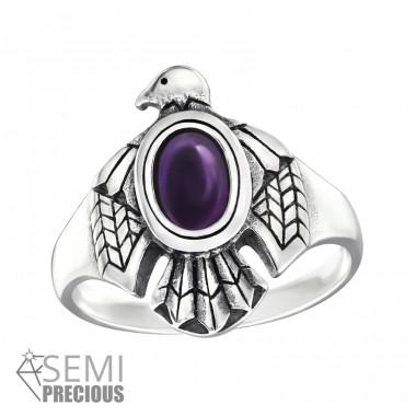 Eagle - 925 Sterling Silver Rings with stones A4S32332