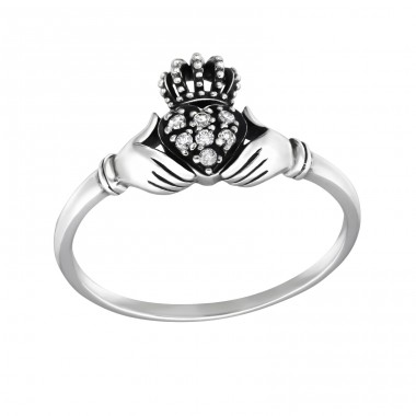 Claddagh - Striebro 925 prstene s kameňmi A4S32334