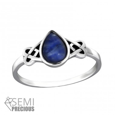 Celtic - 925 Sterling Silver Rings with stones A4S32453