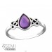Keltský "Amethyst" - Šperkové Striebro 925 Prstene So Zirkónom A4S32457