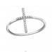 Cross - 925 Sterling Silver Rings with stones A4S34395