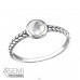 Oxidized "Howlite" - 925 Sterling Silver Rings With Semi-Precious stone A4S34653