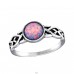 Okrúhly "Multi Lavender" Opál - Šperkové Striebro 925 Prstene S Opálom A4S34977